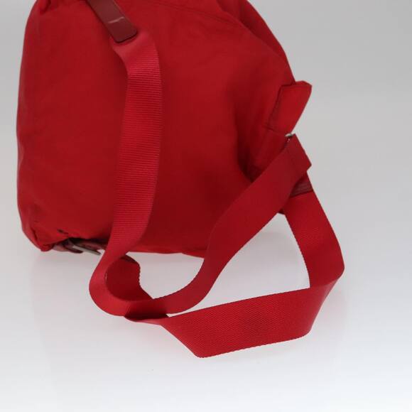 PRADA Backpack Nylon Red - Picture 7 of 13